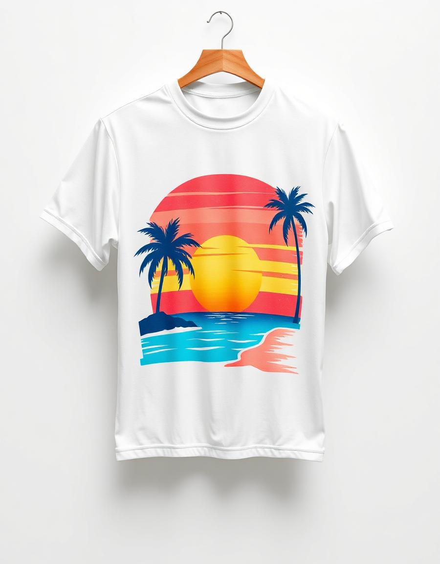 Sunset Palms Tee